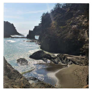 Secret Beach, Samuel H. Boardman, Oregon Ceramic Tile