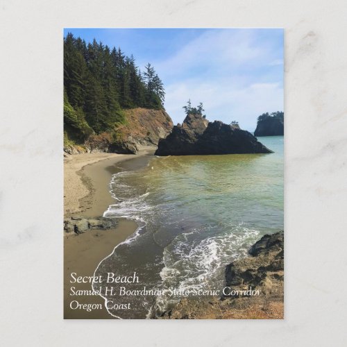 Secret Beach Samuel H Boardman Oregon Postcard