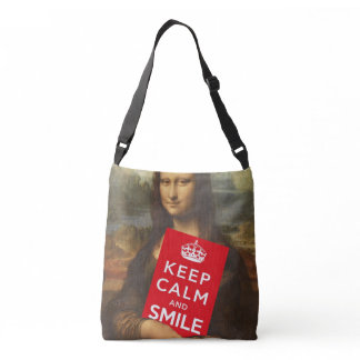 Secret Behind Mona Lisa's Smile Crossbody Bag