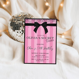 Secret Birthday Brunch invitation shh