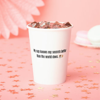 “Secret Brew ☕️🌙” Paper Cups