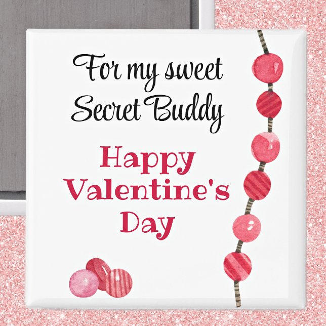 Secret Buddy, Happy Valentine's Day 2-inch Magnet (Creator Uploaded)