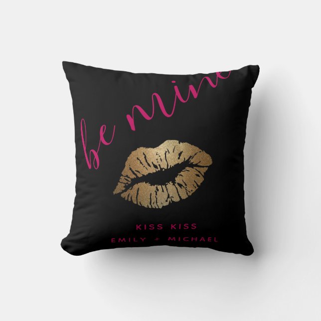 Secret Crush, First Love Personalized Gift Fun Throw Pillow (Front)