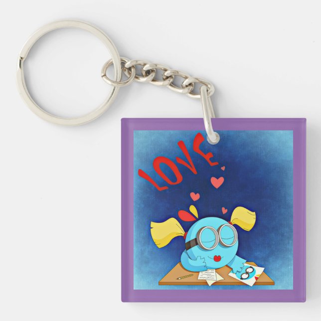 Secret Crush Gift Idea for Boy customized Keychain (Front)