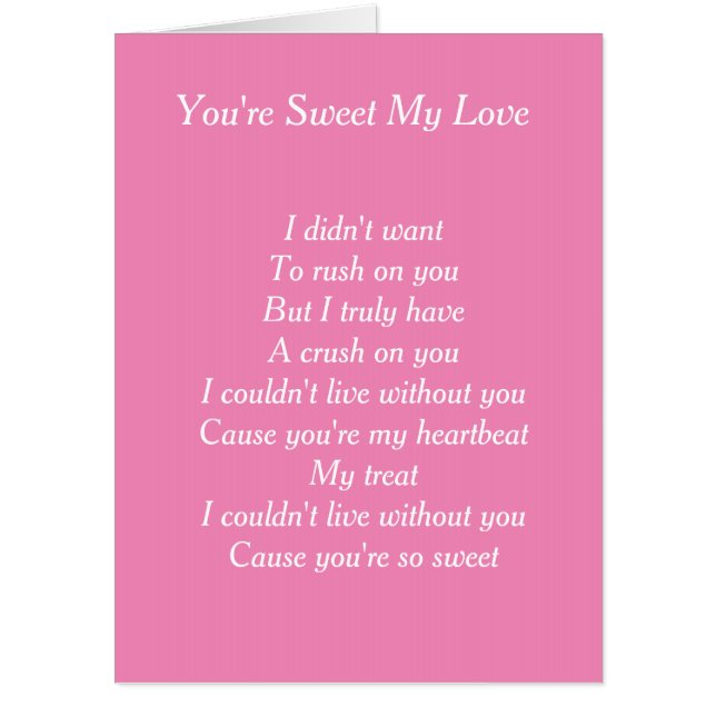 Secret crush valentines card (Front)