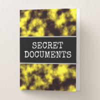 "SECRET DOCUMENTS" + Black & Yellow Fog Pattern