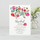 Secret Floral Garden | Bridal Shower | Invitations (Standing Front)