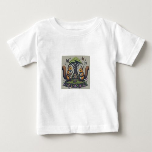 Secret Forest Chats Baby T_Shirt