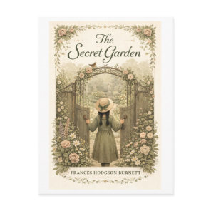Secret Garden Book Cover Postcard