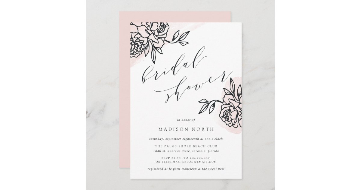 Secret Garden Bridal Shower Invitation