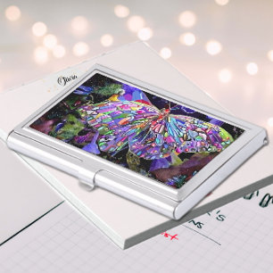 Secret Garden Butterfly Business Card Case