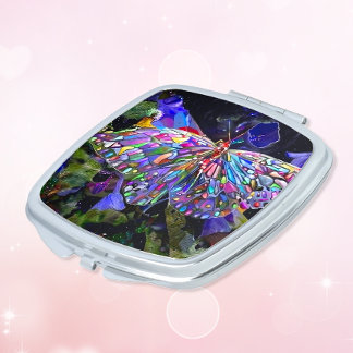 Secret Garden Butterfly  Compact Mirror