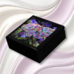 Secret Garden Butterfly! Gift Box<br><div class="desc">Size: Large 7.125" Square w/6" Tile
Original digital art.
**Secret garden was among the finalists at the Digitation 2006 International online Juried Art competition held by the Artrom Gallery in Rome.</div>