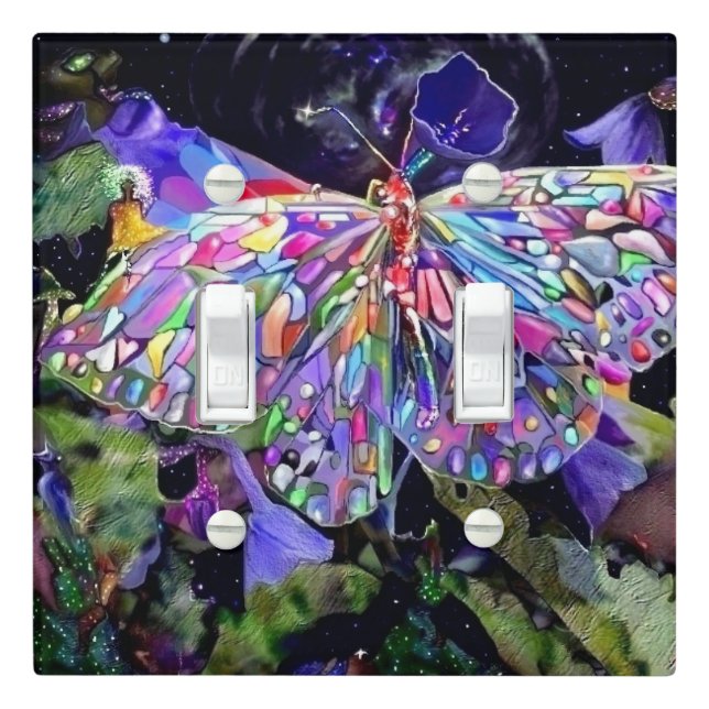 Secret Garden Butterfly! Light Switch Cover (In Situ)