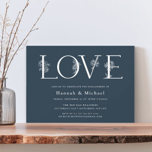 Secret Garden Engagement Party Invitation