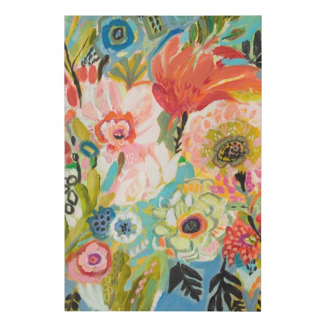 Secret Garden Floral III Faux Canvas Print (Front)