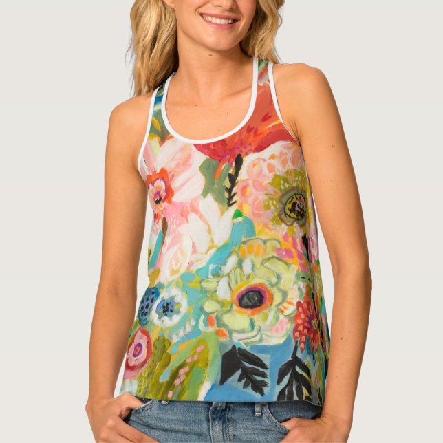 Secret Garden Floral III Tank Top (Front)