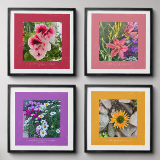 Secret Garden Floral Peel‑and‑Stick Photo Tiles