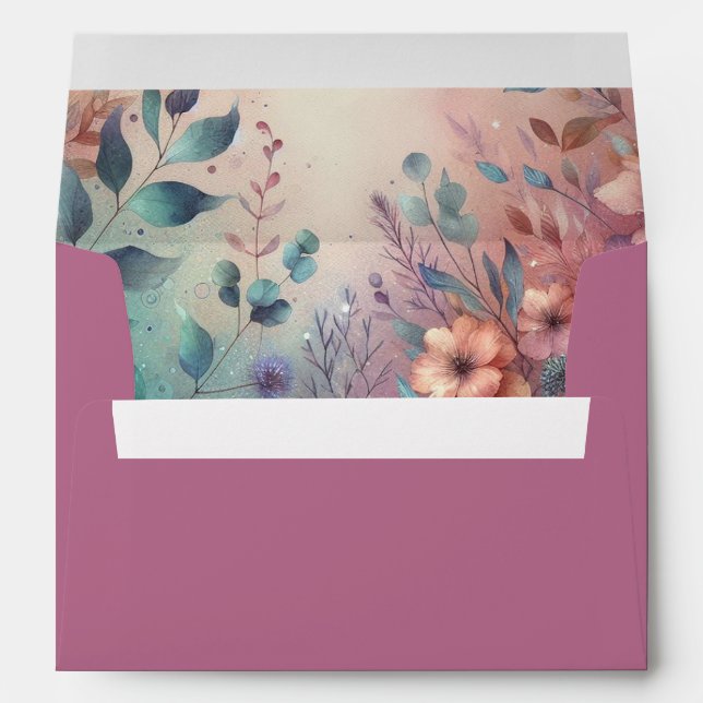 Secret Garden in Evening Glow Envelope (Back (Bottom))