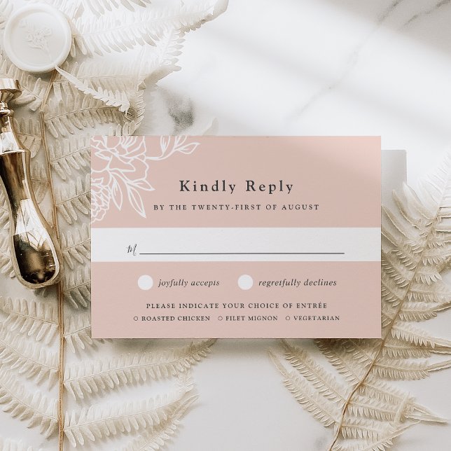 Secret Garden Meal Choice RSVP Card (Creator Uploaded)