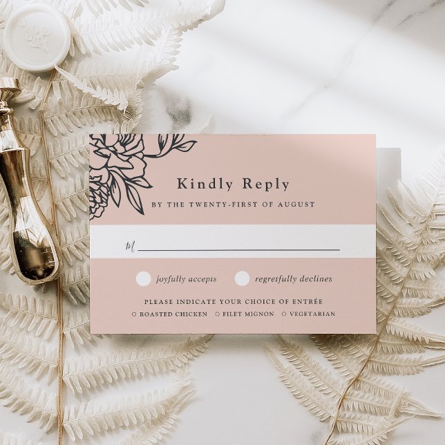 Secret Garden Meal Choice RSVP Card (Creator Uploaded)