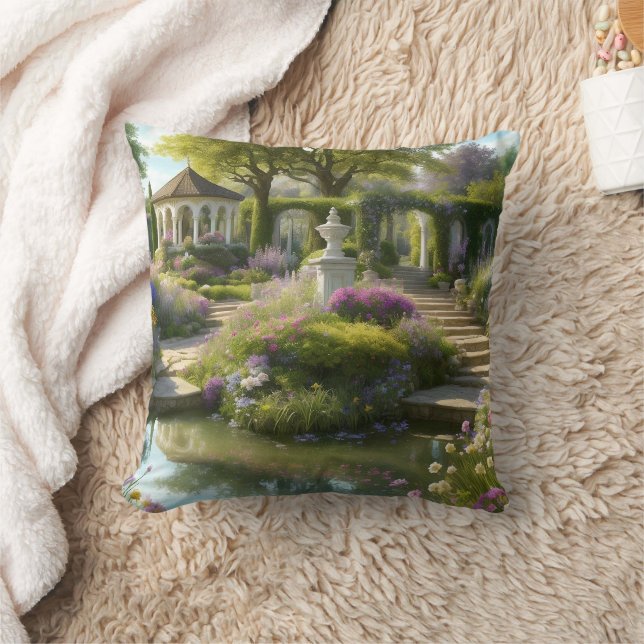 Secret Garden of Our Minds Throw Pillow (Blanket)