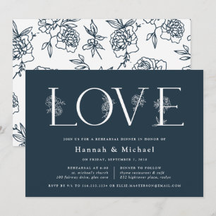 Secret Garden Rehearsal Dinner Invitation