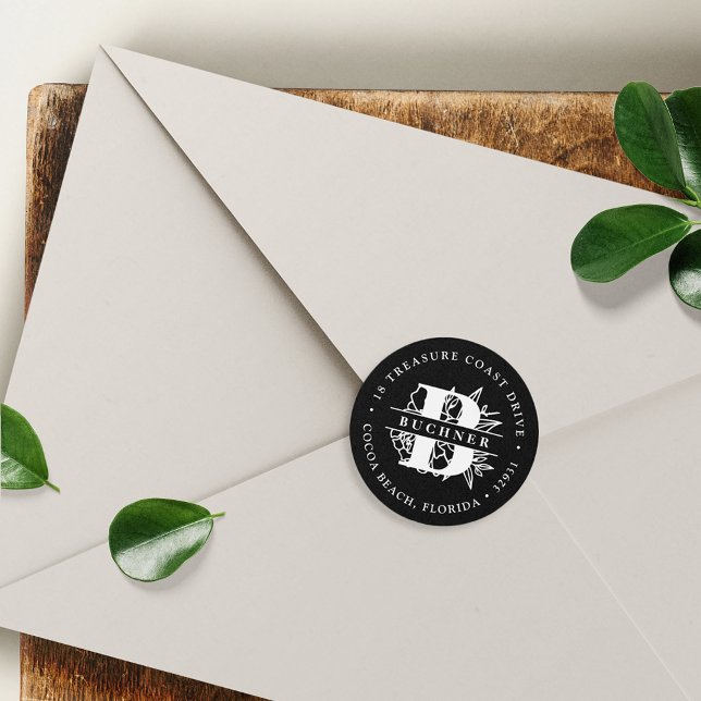 Secret Garden Return Address Classic Round Sticker (Creator Uploaded)