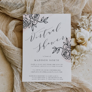 Secret Garden Virtual Bridal or Baby Shower Invitation