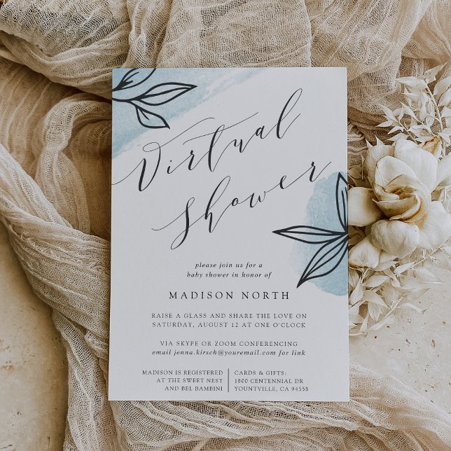 Secret Garden Virtual Long Distance Baby Shower Invitation (Creator Uploaded)