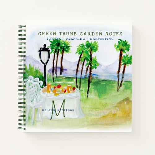 Secret Garden Watercolor Gardeners Journal