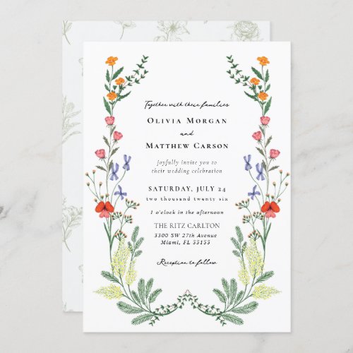 Secret Garden Wedding Invitation