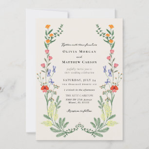 Secret Garden Wedding Invitation