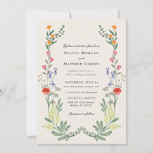 Secret Garden Wedding Invitation