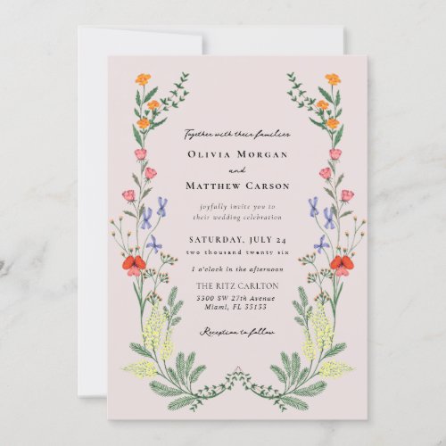 Secret Garden Wedding Invitation