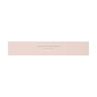 Secret Garden Wedding Invitation Belly Band