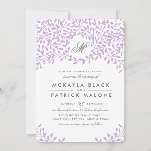 Secret Garden Wedding Invite _ Orchid