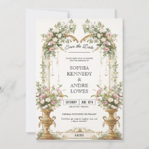 Secret Garden Wedding Save the Date Invitation