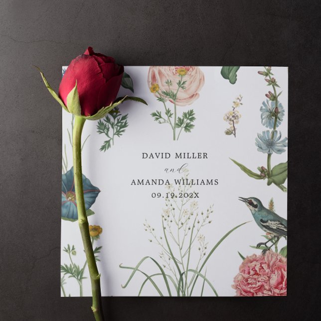 Secret Garden WildFfowers Frame Napkins (Creator Uploaded)