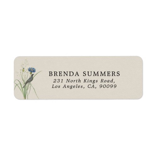 Secret Garden WildFlowers Table Number Label