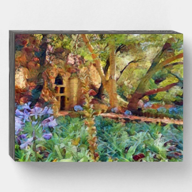 Secret Garden Wooden Art display Wooden Box Sign (Front Horizontal)