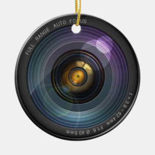 Secret hidden camera lens ceramic ornament