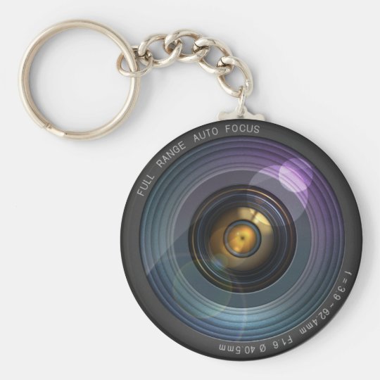 Secret hidden camera lens illusion keychain