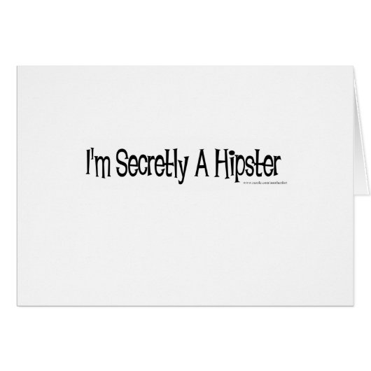 Secret Hipster Cards (Front Horizontal)