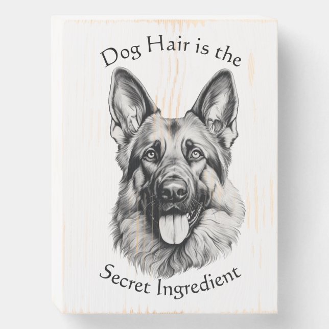Secret Ingredient German Shepherd Kitchen Sign (Front Vertical)
