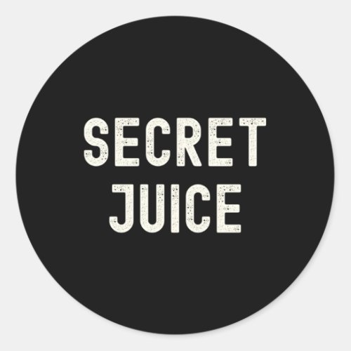 Secret Juice Classic Round Sticker