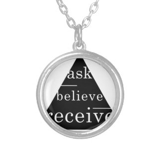 Secret law of attraction silver plated necklace