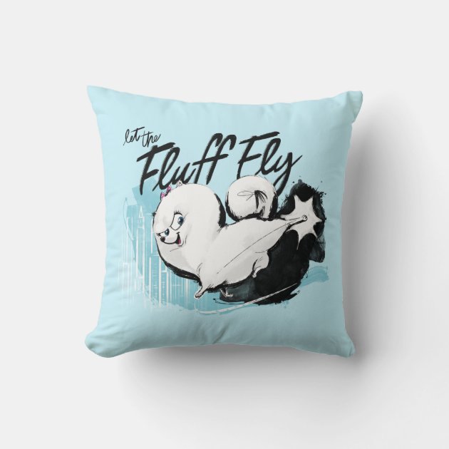 Secret Life of Pets - Gidget, Let the Fluff Fly Throw Pillow