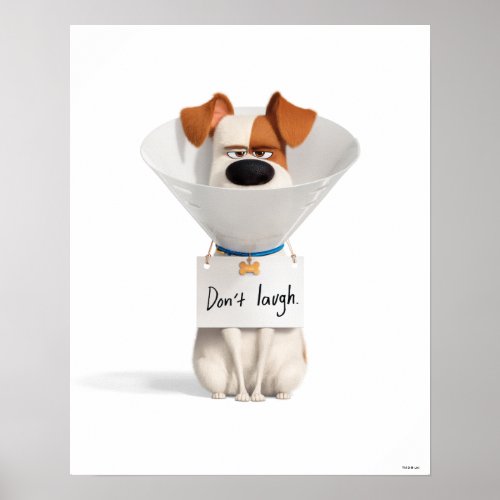 Secret Life of Pets  Max _ Dont Laugh Poster