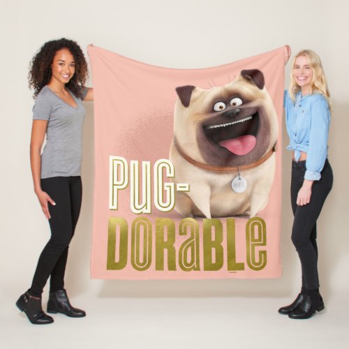 Secret Life of Pets _ Mel  Pug_Dorable Fleece Blanket